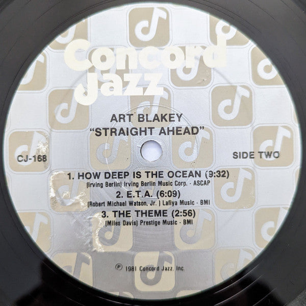 Art Blakey And The Jazz Messengers* : Straight Ahead (LP, Album)