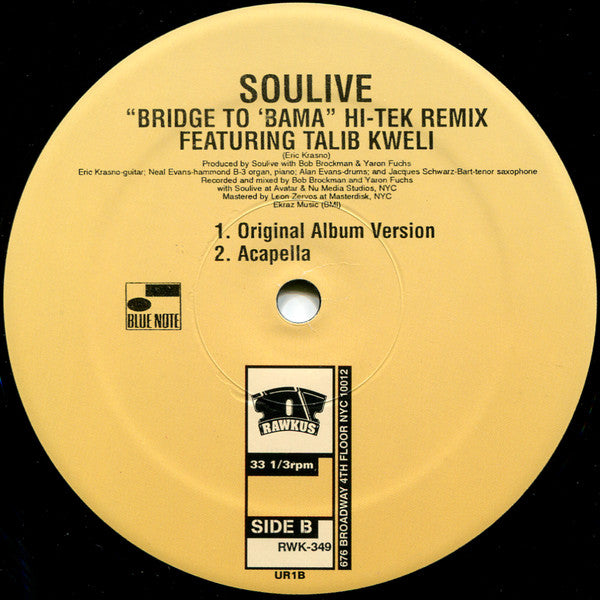 Soulive : Bridge To 'Bama' (12")
