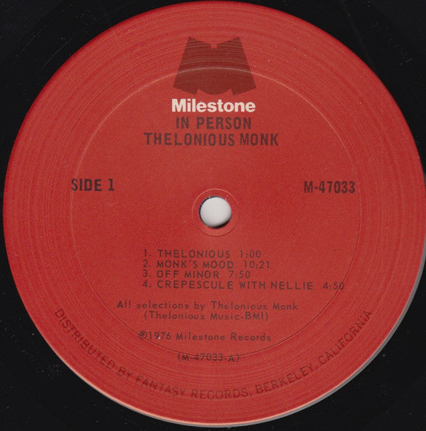 Thelonious Monk : In Person (2xLP, Comp)