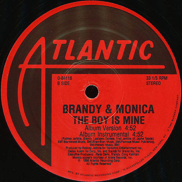 Brandy (2) & Monica : The Boy Is Mine (12")