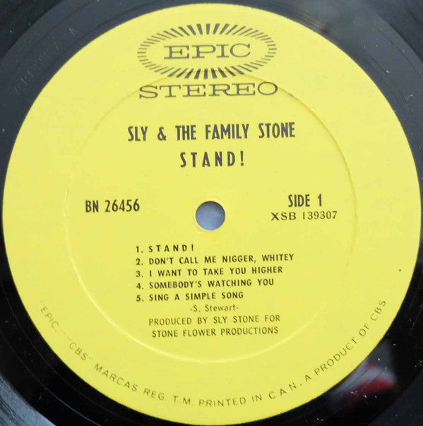 Sly & The Family Stone : Stand! (LP, Album, Gat)