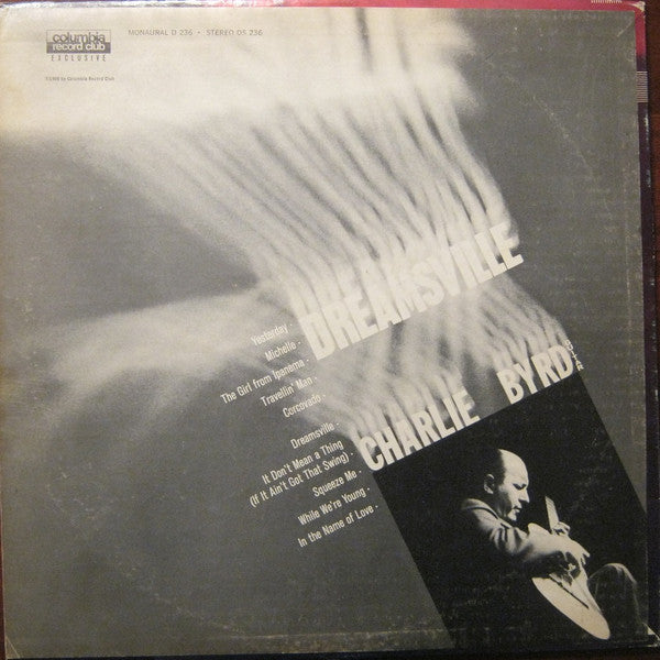 Charlie Byrd : Dreamsville (LP, Album, Mono, Club)