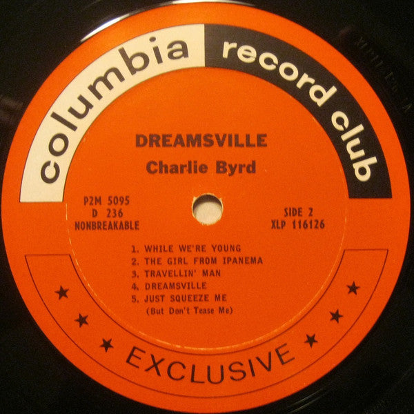 Charlie Byrd : Dreamsville (LP, Album, Mono, Club)