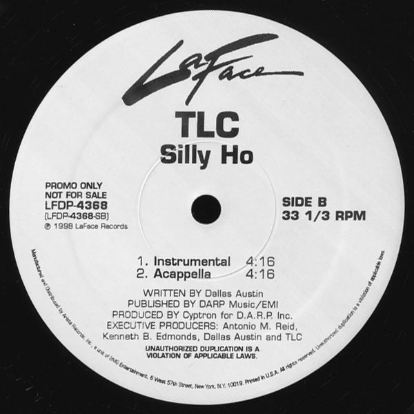 TLC : Silly Ho (12", Promo)