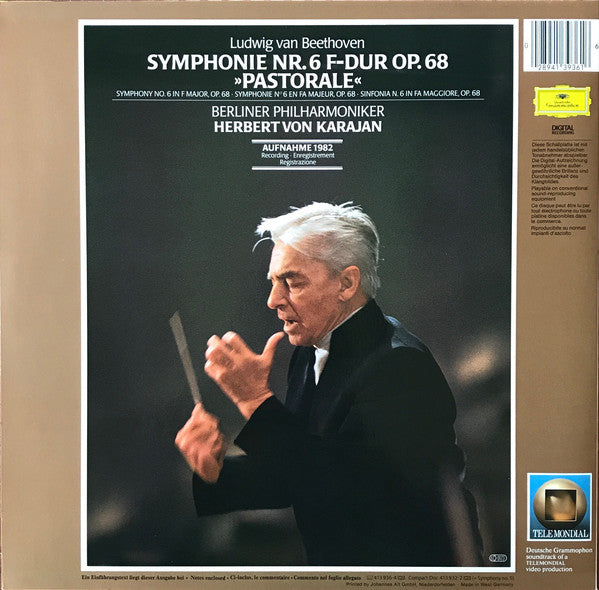 Ludwig van Beethoven / Herbert von Karajan, Berliner Philharmoniker : Symphonie No.6 »Pastorale« (LP, Album, Dig)