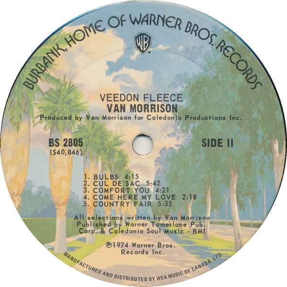 Van Morrison : Veedon Fleece (LP, Album)