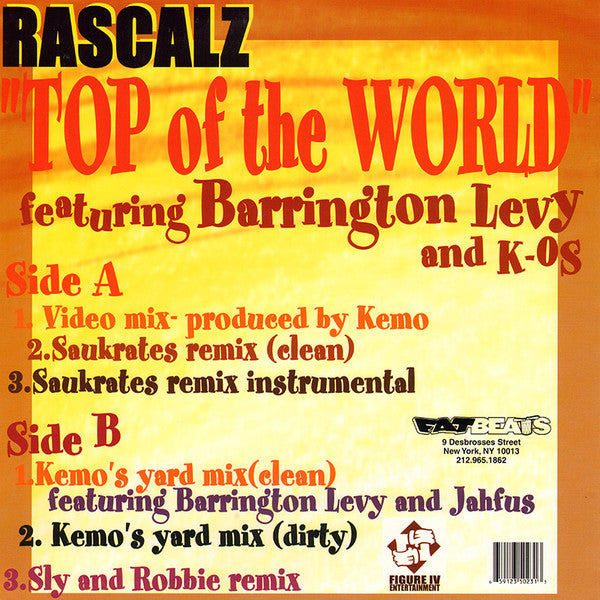 Rascalz : Top Of The World (12")