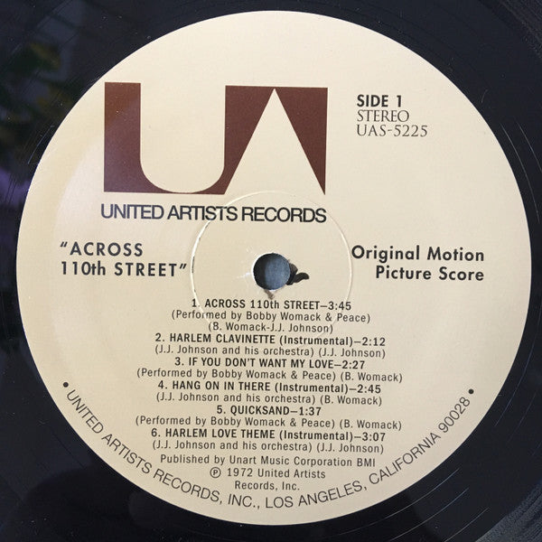 Bobby Womack & J.J. Johnson : Across 110th Street (LP, Album, RE)