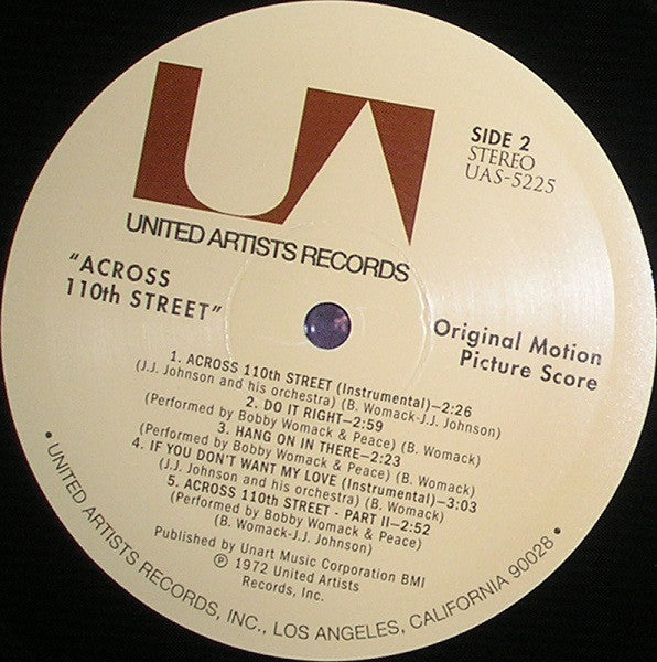 Bobby Womack & J.J. Johnson : Across 110th Street (LP, Album, RE)