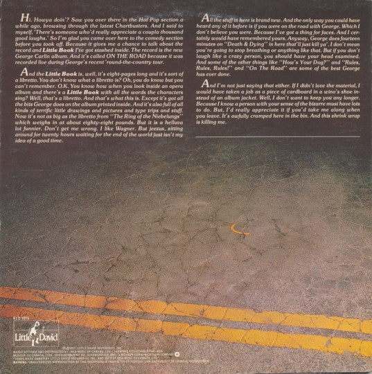 George Carlin : On The Road (LP, Album)