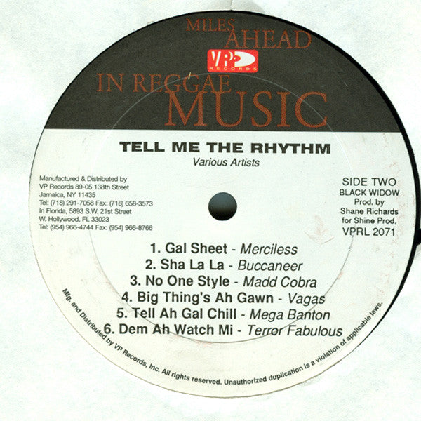 Various : Tell Me The Rhythm (LP, Comp)