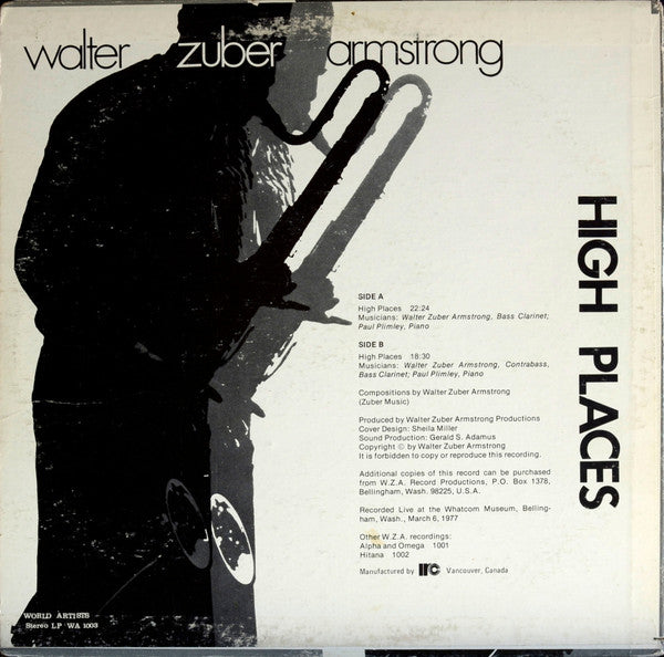 Walter Zuber Armstrong : High Places (LP, Album)