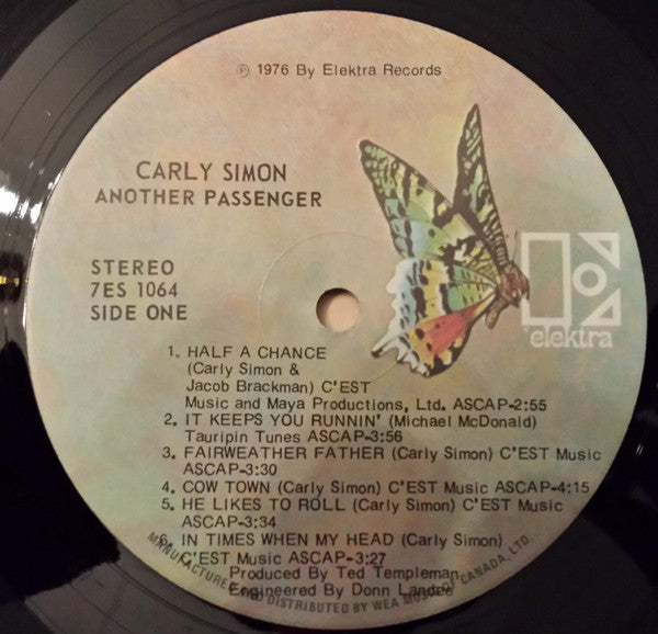 Carly Simon : Another Passenger (LP, Album)