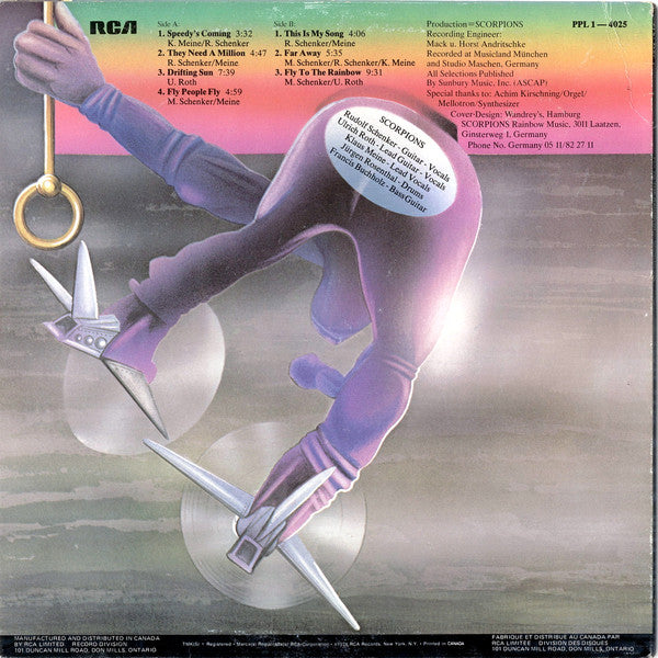 Scorpions : Fly To The Rainbow (LP, Album, RE)