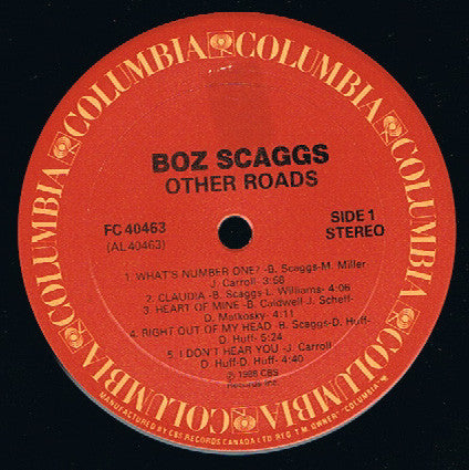 Boz Scaggs : Other Roads (LP, Album)