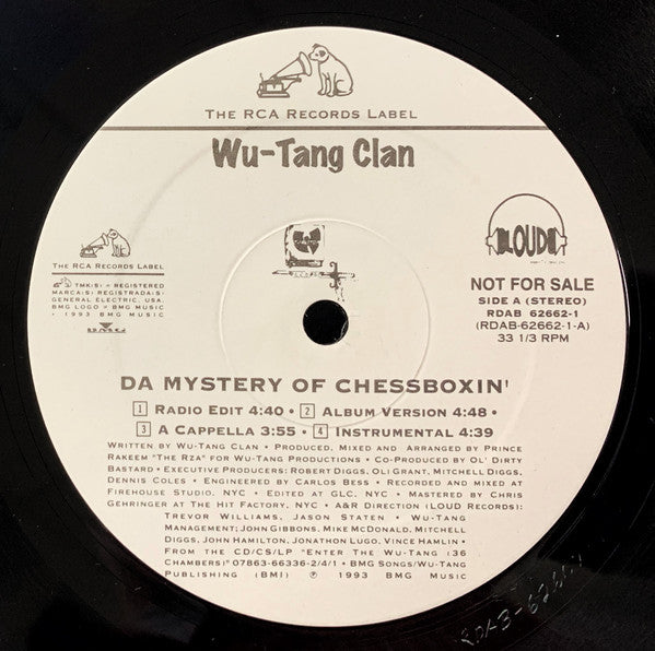 Wu-Tang Clan : Da Mystery Of Chessboxin' / Method Man (Remix) (12", Promo)