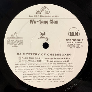 Wu-Tang Clan : Da Mystery Of Chessboxin' / Method Man (Remix) (12", Promo)