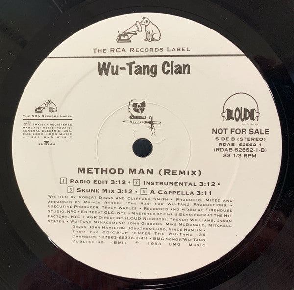 Wu-Tang Clan : Da Mystery Of Chessboxin' / Method Man (Remix) (12", Promo)