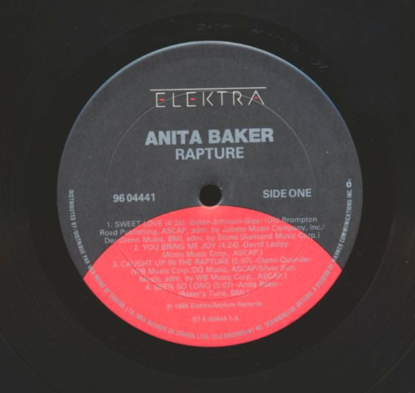 Anita Baker : Rapture (LP, Album)