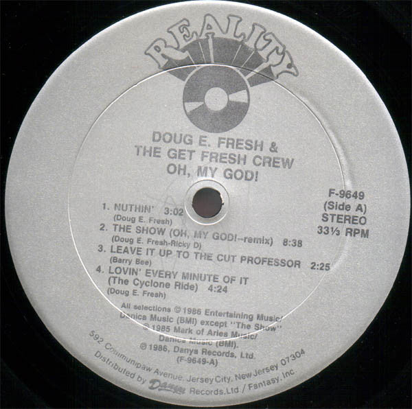 Doug E. Fresh And The Get Fresh Crew : Oh, My God! (LP, Album, Sil)