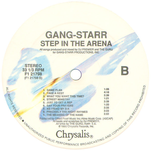 Gang Starr : Step In The Arena (LP, Album)