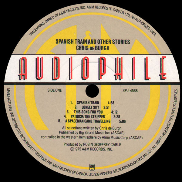 Chris de Burgh : Spanish Train And Other Stories (LP, Album, Hal)