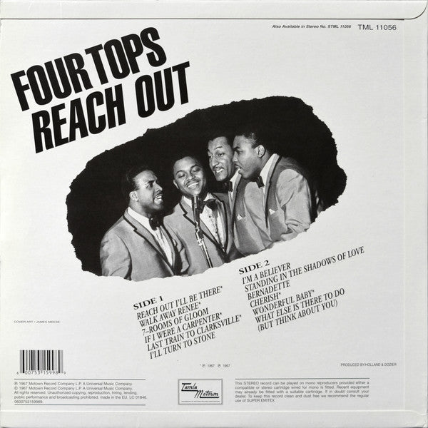 Four Tops : Four Tops Reach Out (LP, Album, RE, RM, 180)