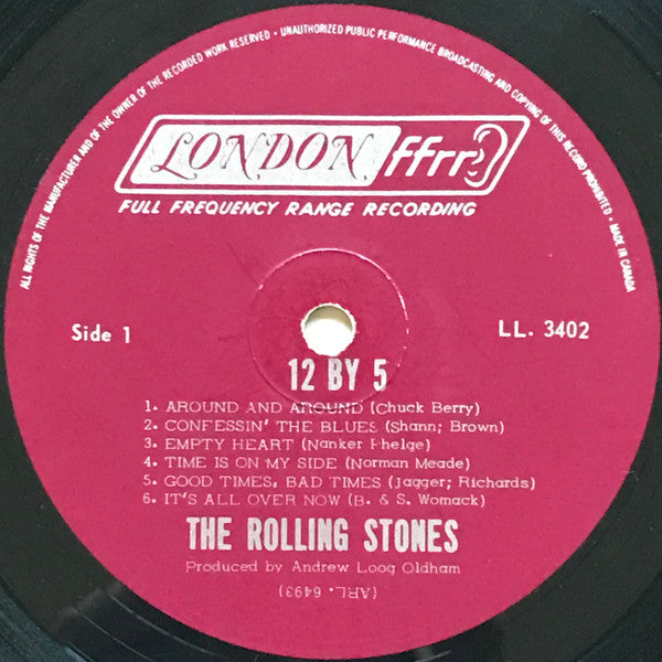 The Rolling Stones : 12 X 5 (LP, Album, Mono)
