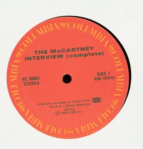 Paul McCartney : The McCartney Interview (LP)