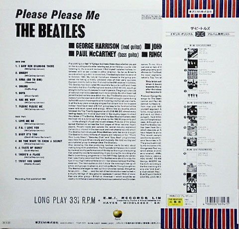 The Beatles : Please Please Me (LP, Album, Mono, RE, RM)