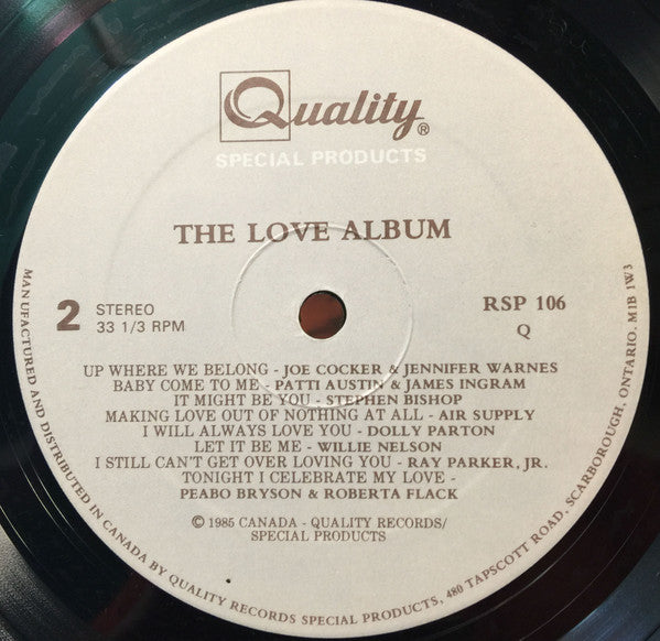 Various : The Love Album (LP, Comp)