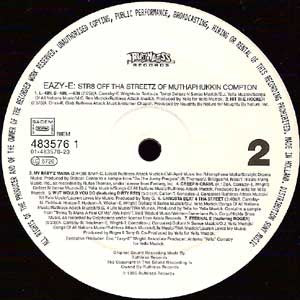 Eazy-E : Str8 Off Tha Streetz Of Muthaphukkin Compton (LP, Album)
