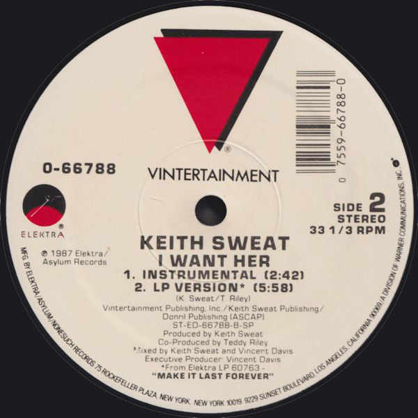 Keith Sweat : I Want Her (12")
