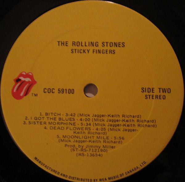 The Rolling Stones : Sticky Fingers (LP, Album, RE, Zip)