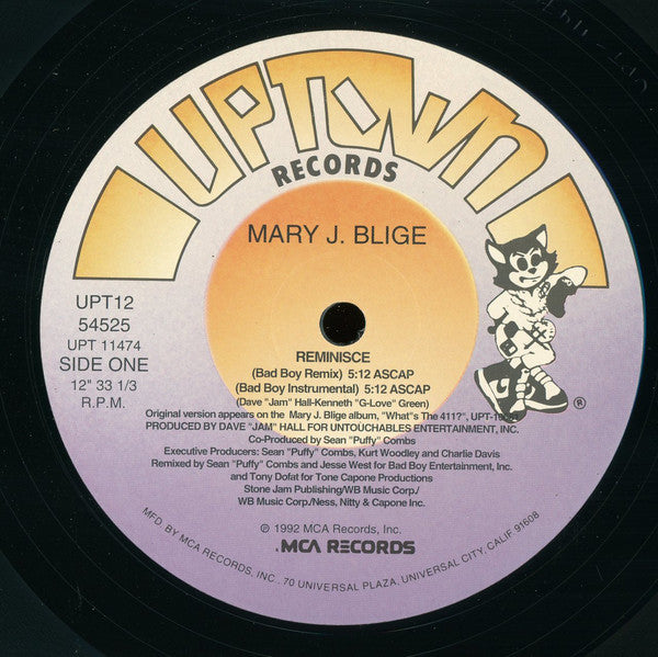 Mary J. Blige : Reminisce (12", Single)