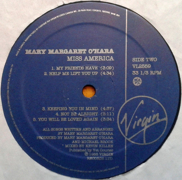 Mary Margaret O'Hara : Miss America (LP, Album)
