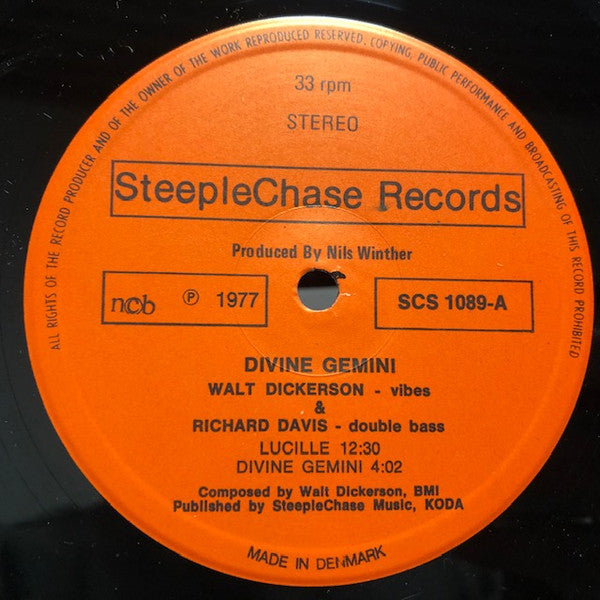 Walt Dickerson & Richard Davis (2) : Divine Gemini (LP, Album)