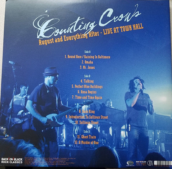 Counting Crows : August And Everything After - Live At Town Hall (LP, Album, RE, Whi)