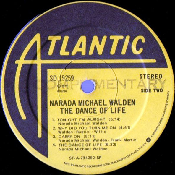 Narada Michael Walden : The Dance Of Life (LP, Album, SP)
