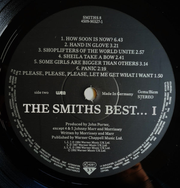 The Smiths : Best... I (LP, Comp)
