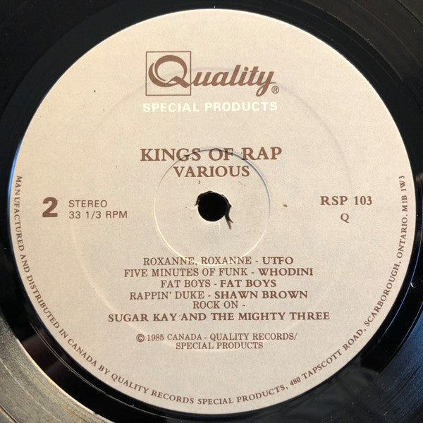 Various : Kings Of Rap (LP, Comp)
