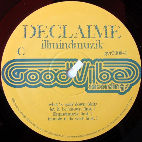 Declaime : Illmindmuzik (2x12", EP, Ltd)