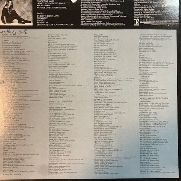 Patrice Rushen : Straight From The Heart (LP, Album)