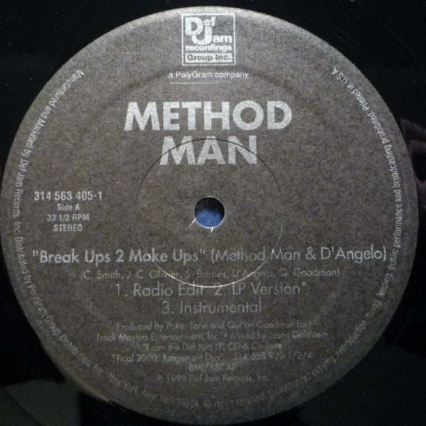 Method Man : Break Ups 2 Make Ups (12")