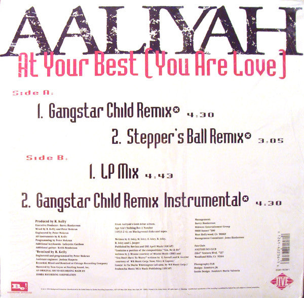 Aaliyah : At Your Best (You Are Love) (12")