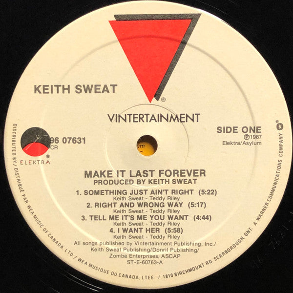 Keith Sweat : Make It Last Forever (LP, Album)