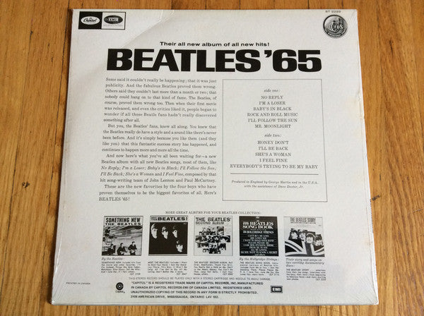 The Beatles : Beatles '65 (LP, Album, RE, Pur)