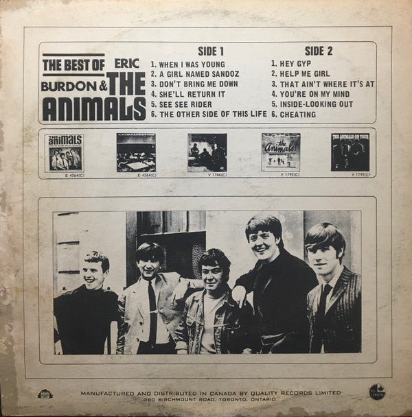 Eric Burdon & The Animals : The Best Of Eric Burdon And The Animals Vol. II (LP, Comp)