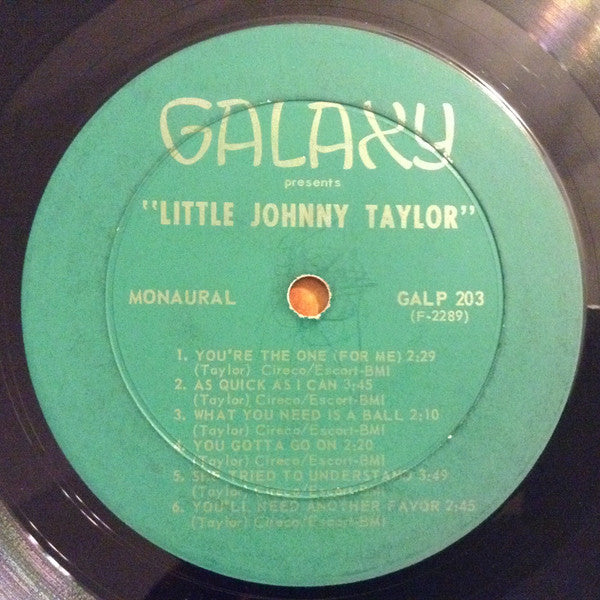 Little Johnny Taylor : Little Johnny Taylor (LP, Album, Mono)