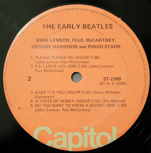 The Beatles : The Early Beatles (LP, Comp, RE)